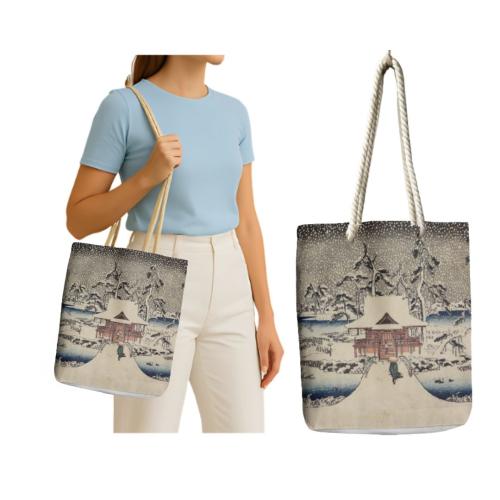 Benzaiten Tapınağı--Utagawa Hiroshige (Bez Çanta 35*40)