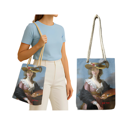 ELİSABETH VİGEE LE BRUN - OTOPORTRE (BEZ ÇANTA - 35*40) Fermuarlı