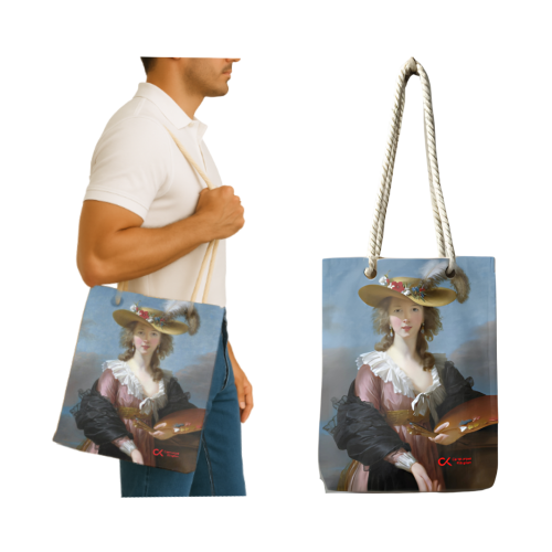 ELİSABETH VİGEE LE BRUN - OTOPORTRE (BEZ ÇANTA - 35*40) Fermuarlı